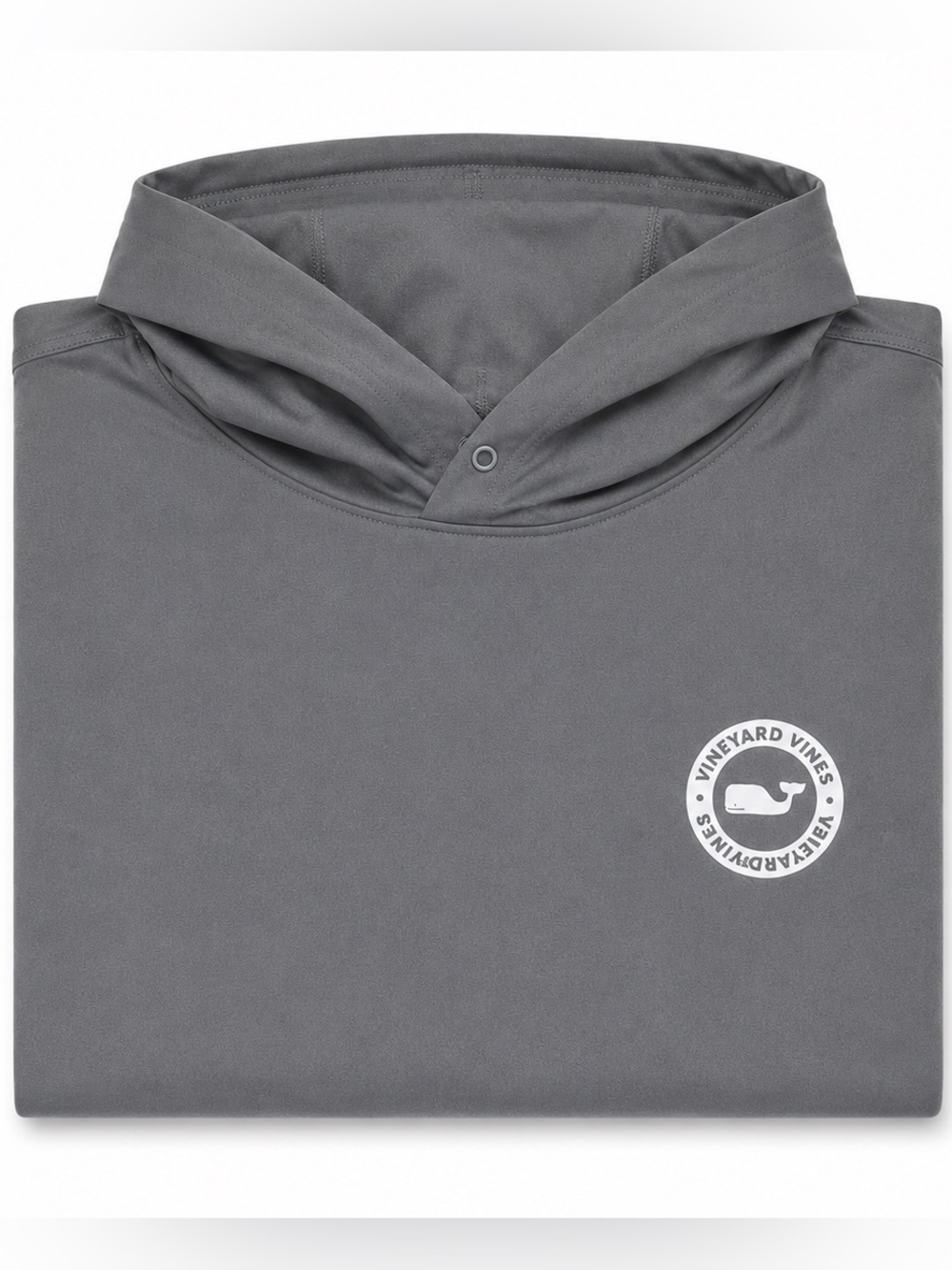 Vineyard Vines Performance Hooded Sun Shirt – Men’s Small – Gray Long Sleeve UPF